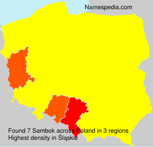 Surname Sambok in Poland Surname Sambok in Poland
