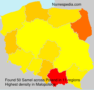 Surname Samel in Poland Surname Samel in Poland