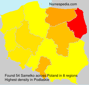 Surname Samelko in Poland Surname Samelko in Poland