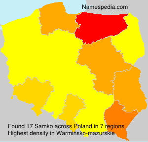 Surname Samko in Poland Surname Samko in Poland