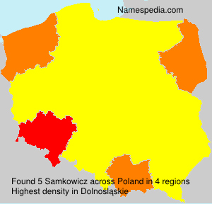 Surname Samkowicz in Poland Surname Samkowicz in Poland