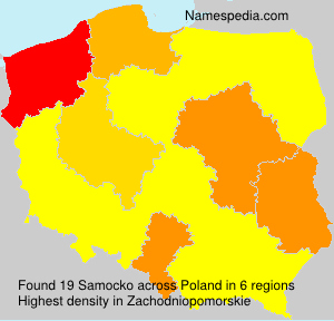 Surname Samocko in Poland Surname Samocko in Poland