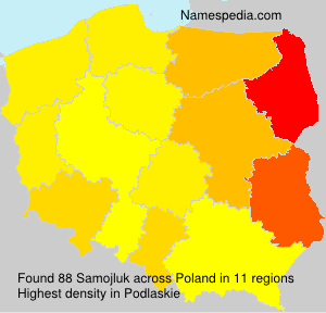 Surname Samojluk in Poland Surname Samojluk in Poland