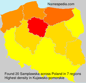 Surname Samplawska in Poland Surname Samplawska in Poland