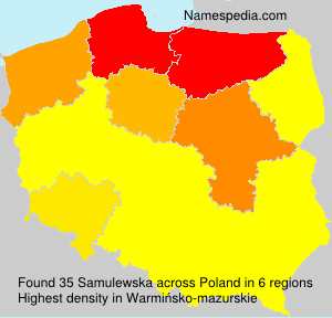 Surname Samulewska in Poland Surname Samulewska in Poland