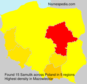 Surname Samulik in Poland Surname Samulik in Poland