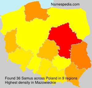 Surname Samus in Poland Surname Samus in Poland