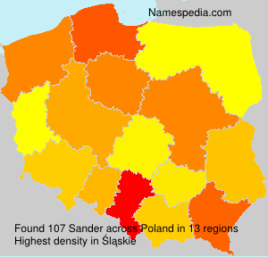Surname Sander in Poland Surname Sander in Poland