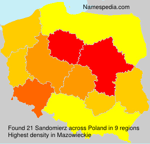 Surname Sandomierz in Poland Surname Sandomierz in Poland