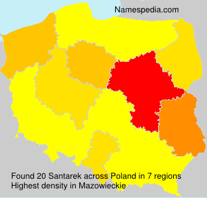Surname Santarek in Poland Surname Santarek in Poland
