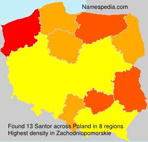 Surname Santor in Poland Surname Santor in Poland