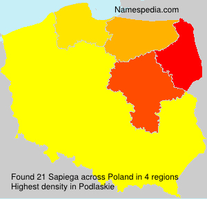 Surname Sapiega in Poland Surname Sapiega in Poland