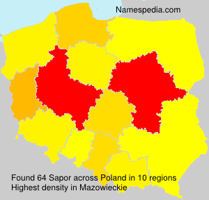 Surname Sapor in Poland Surname Sapor in Poland