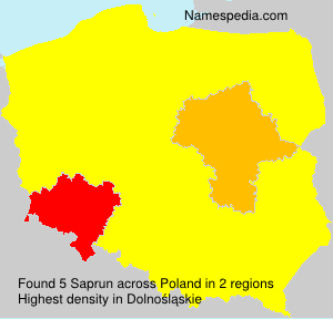 Surname Saprun in Poland Surname Saprun in Poland