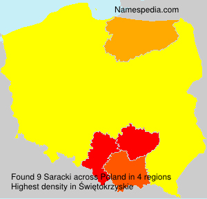 Surname Saracki in Poland Surname Saracki in Poland