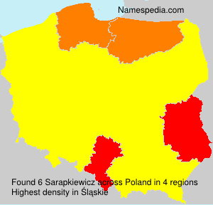 Surname Sarapkiewicz in Poland Surname Sarapkiewicz in Poland