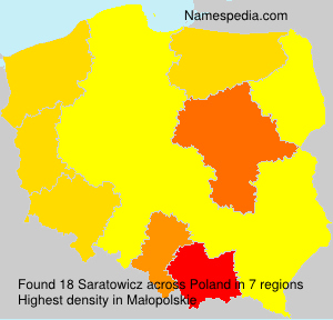 Surname Saratowicz in Poland Surname Saratowicz in Poland