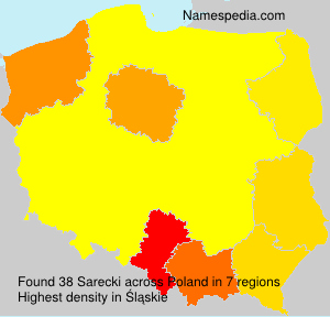 Surname Sarecki in Poland Surname Sarecki in Poland