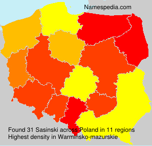 Surname Sasinski in Poland Surname Sasinski in Poland