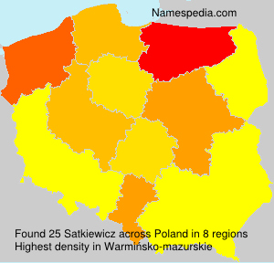 Surname Satkiewicz in Poland Surname Satkiewicz in Poland