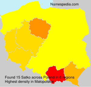 Surname Satko in Poland Surname Satko in Poland