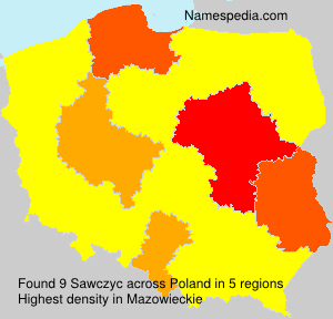 Surname Sawczyc in Poland Surname Sawczyc in Poland