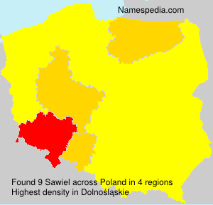 Surname Sawiel in Poland Surname Sawiel in Poland