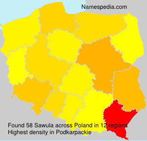 Surname Sawula in Poland Surname Sawula in Poland