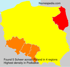 Surname Scheer in Poland Surname Scheer in Poland