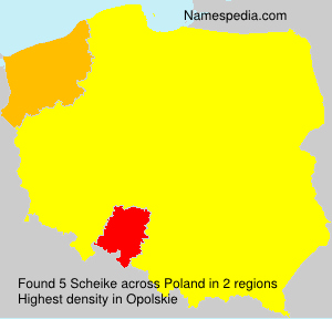 Surname Scheike in Poland Surname Scheike in Poland