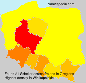 Surname Scheller in Poland Surname Scheller in Poland