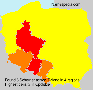 Surname Scherner in Poland Surname Scherner in Poland