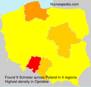 Surname Schreier in Poland Surname Schreier in Poland