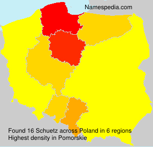 Surname Schuetz in Poland Surname Schuetz in Poland