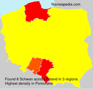 Surname Schwan in Poland Surname Schwan in Poland