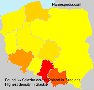 Surname Sciazko in Poland Surname Sciazko in Poland