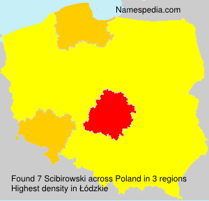 Surname Scibirowski in Poland Surname Scibirowski in Poland