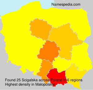 Surname Scigalska in Poland Surname Scigalska in Poland