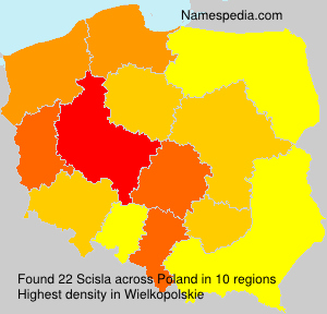 Surname Scisla in Poland Surname Scisla in Poland