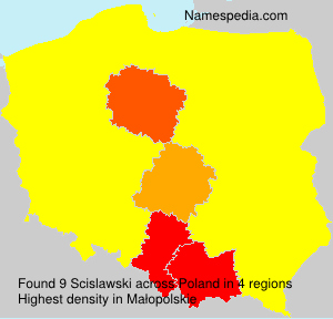 Surname Scislawski in Poland Surname Scislawski in Poland