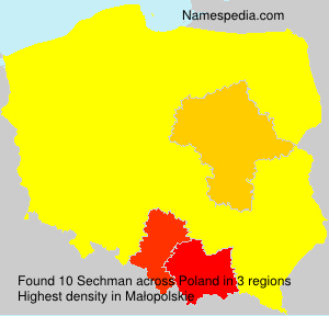 Surname Sechman in Poland Surname Sechman in Poland