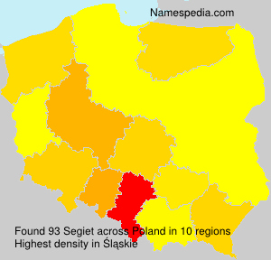 Surname Segiet in Poland Surname Segiet in Poland