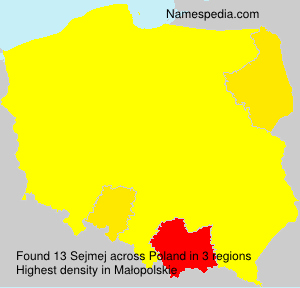 Surname Sejmej in Poland Surname Sejmej in Poland