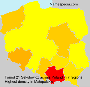 Surname Sekulowicz in Poland Surname Sekulowicz in Poland