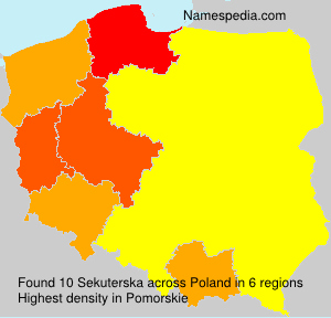 Surname Sekuterska in Poland Surname Sekuterska in Poland