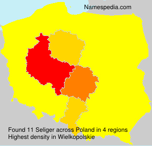 Surname Seliger in Poland Surname Seliger in Poland