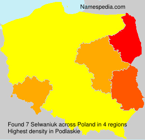Surname Selwaniuk in Poland Surname Selwaniuk in Poland