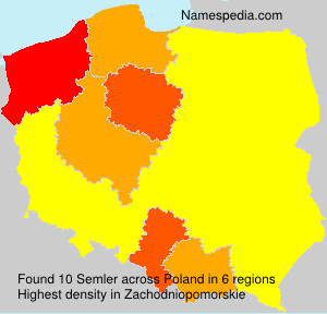 Surname Semler in Poland Surname Semler in Poland