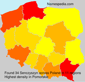 Surname Senczyszyn in Poland Surname Senczyszyn in Poland