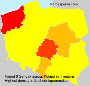 Surname Sendak in Poland Surname Sendak in Poland